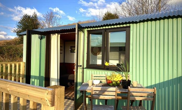 glamping with mountain views in the Brecon Beacons, Crickhowell